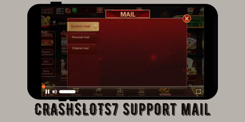 Crashslots7 game support mail