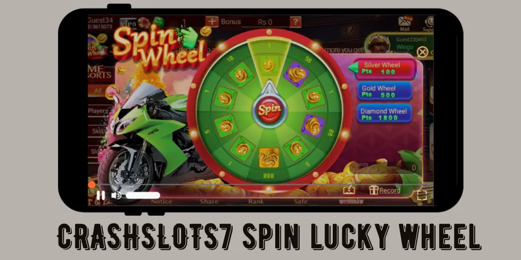 Crashslots7 game lucky wheel